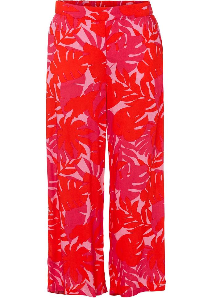 bedruckte Hose in rot von vorne - BODYFLIRT