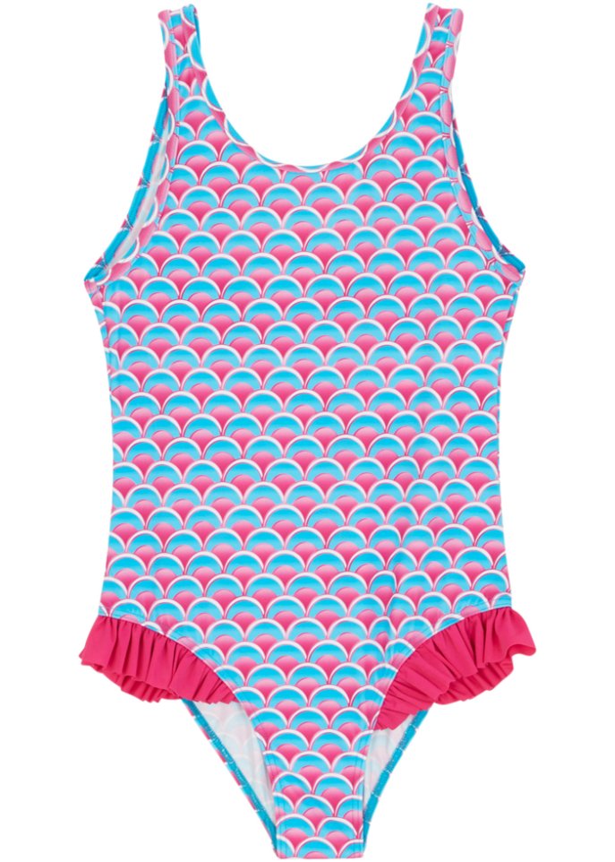 Mädchen Badeanzug nachhaltig  in lila von vorne - bpc bonprix collection