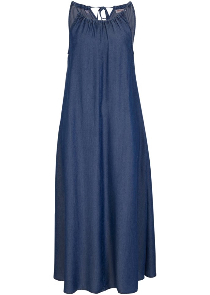 Jeanskleid aus TENCEL™ Lyocell in blau von vorne - John Baner JEANSWEAR