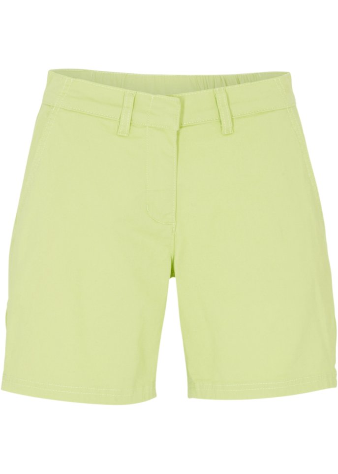 Chino-Shorts in grün von vorne - bpc bonprix collection