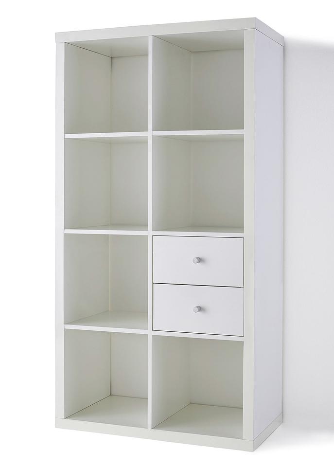 Regalsystem mit Modulen in weiß von vorne - bpc living bonprix collection