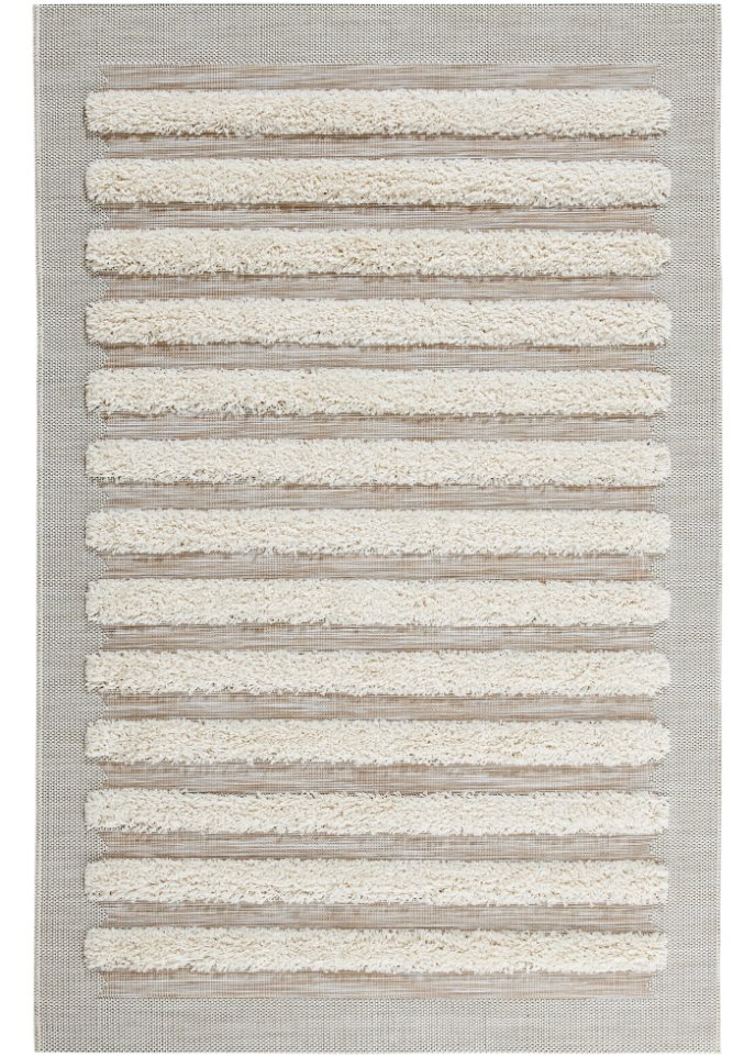 Hochflor Teppich mit plastischer Musterung in grau - bpc living bonprix collection