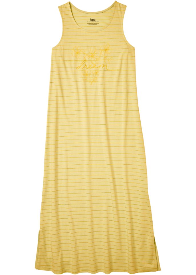 Nachtkleid in gelb von vorne - bpc bonprix collection