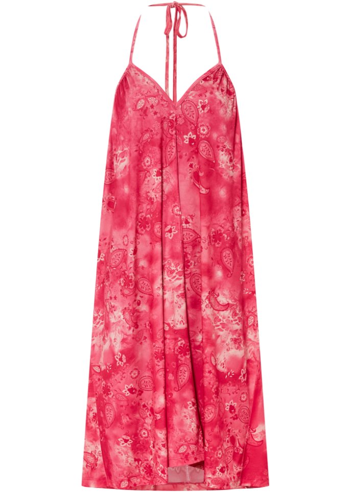 Neckholder-Kleid in pink von vorne - BODYFLIRT