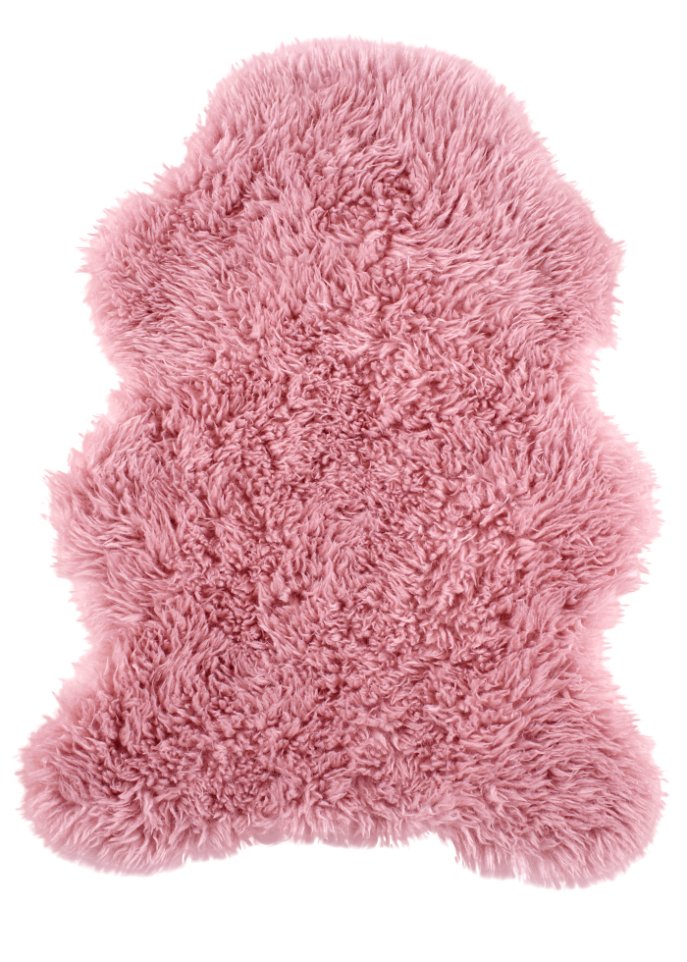 Waschbares Hochflor Lammfell Synthetisch in rosa - bpc living bonprix collection
