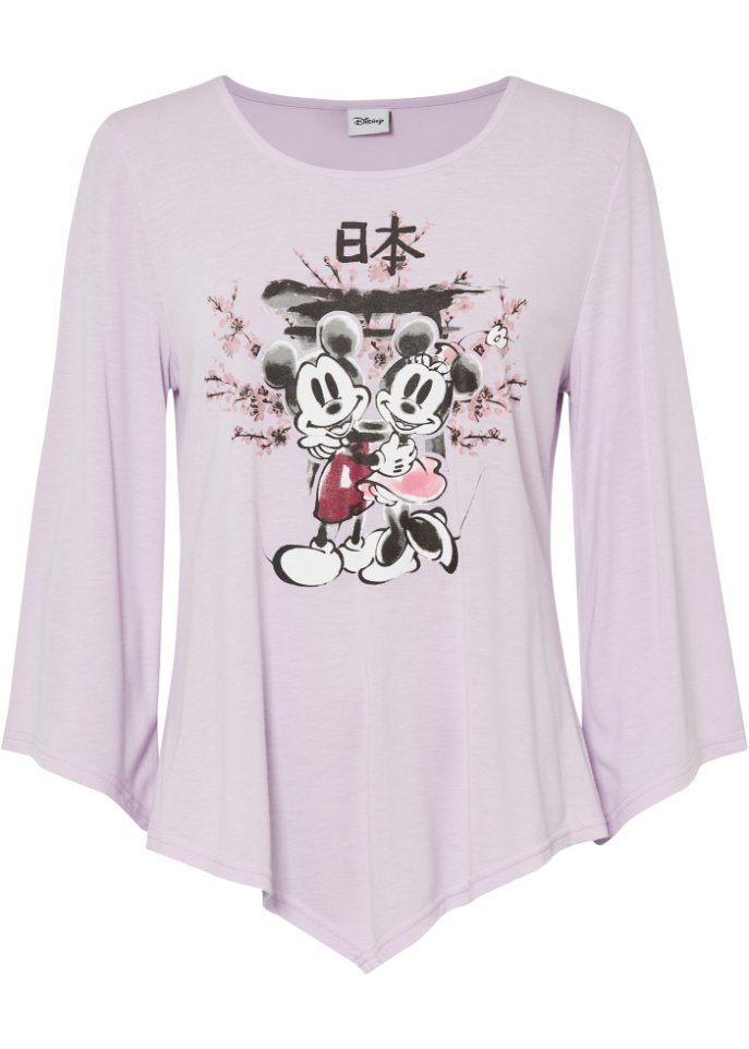 Mickey Mouse Shirt bedruckt in lila von vorne - Disney