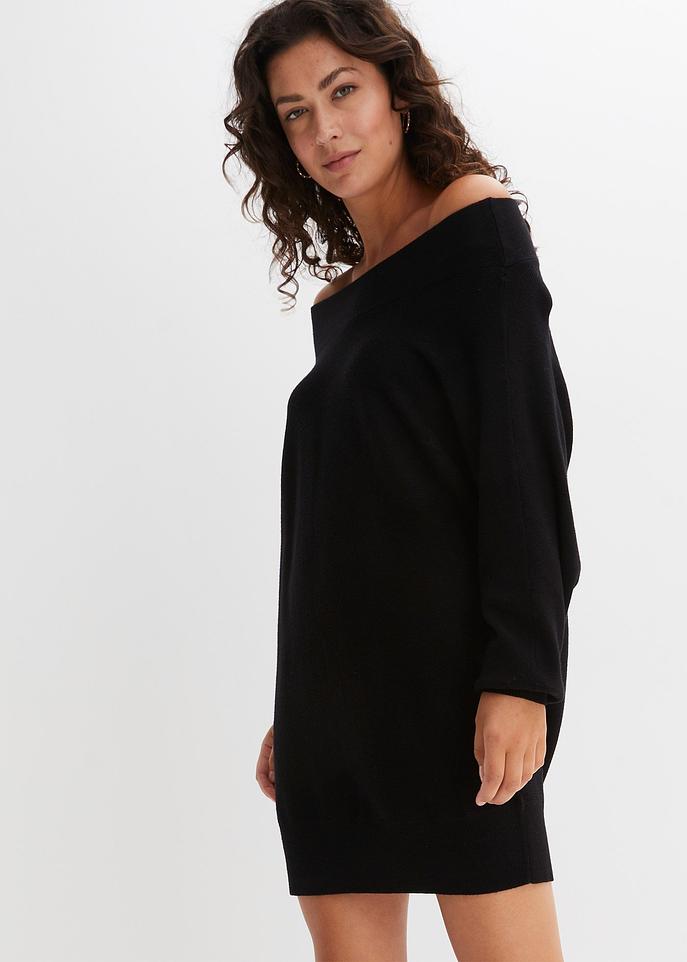 Oversize Pullover schwarz Damen bonprix