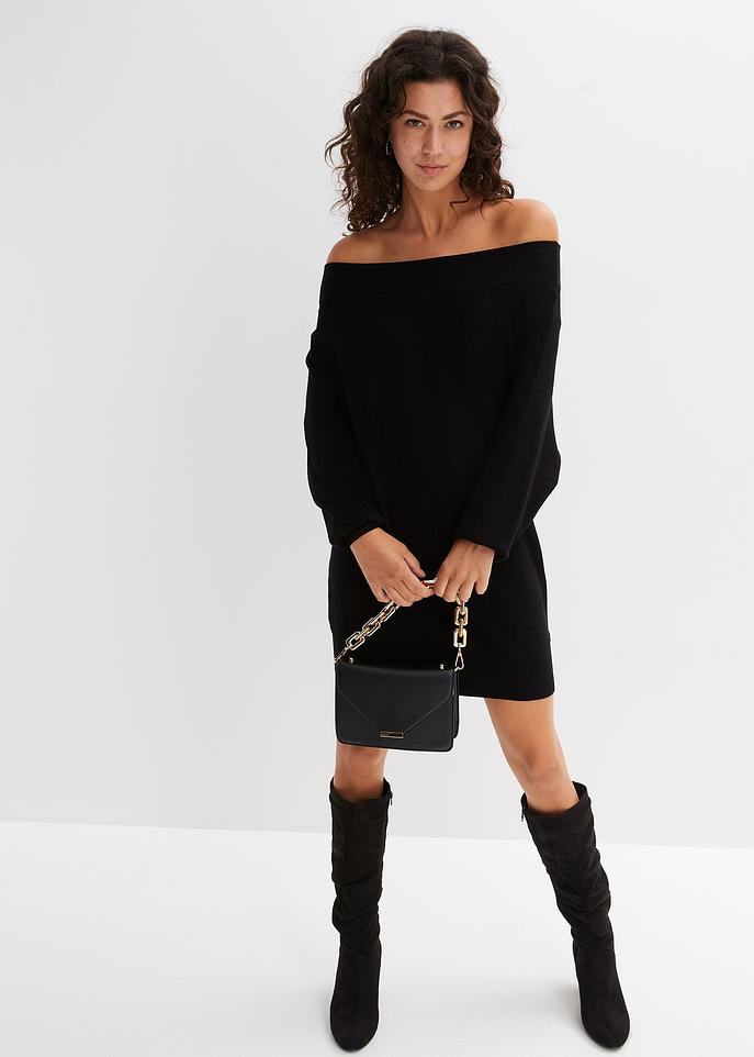 Off shoulder pullover online schwarz