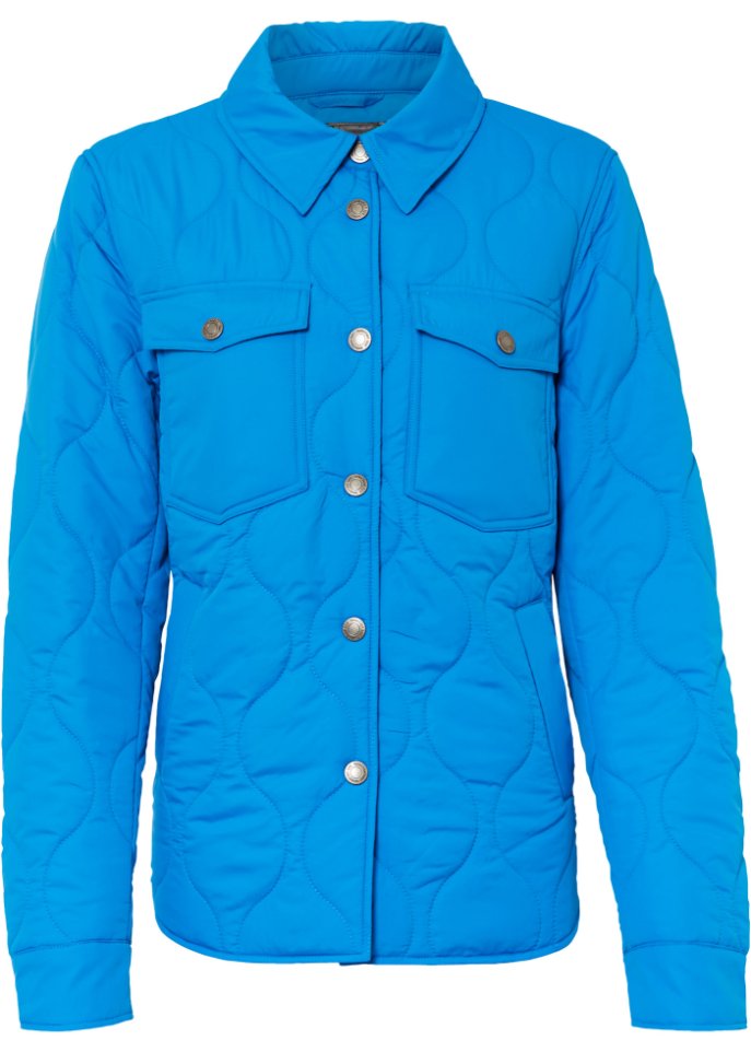 Stepp-Jacke in blau von vorne - bpc selection