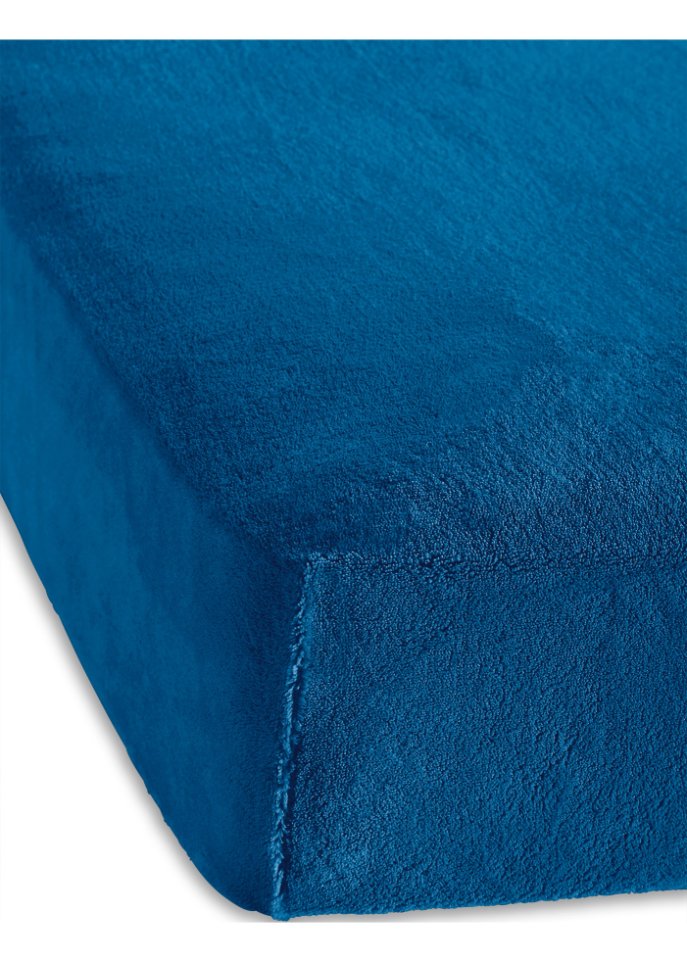 Cashmere Touch Spannbettlaken in blau - bpc living bonprix collection