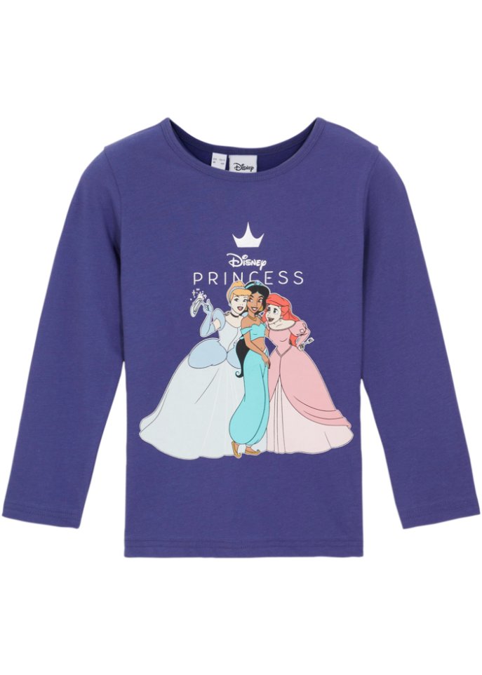 Mädchen Langarmshirt Disney in blau von vorne - bpc bonprix collection