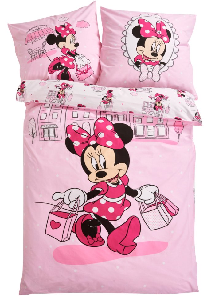 Disney Minnie Mouse Wendebettwäsche in pink - Disney