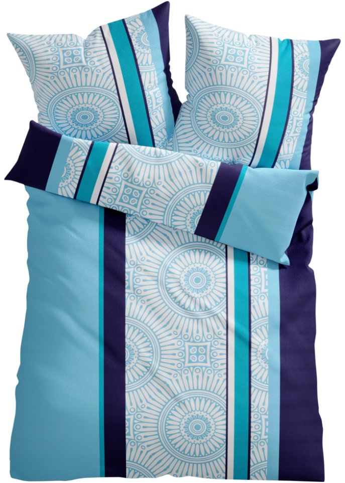 Bettwäsche mit Streifen  in blau - bpc living bonprix collection