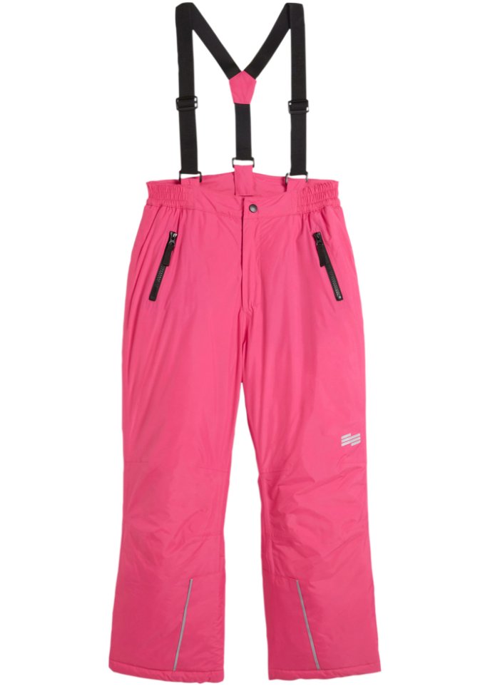 Mädchen Schnee- und Skihose in pink von vorne - bpc bonprix collection