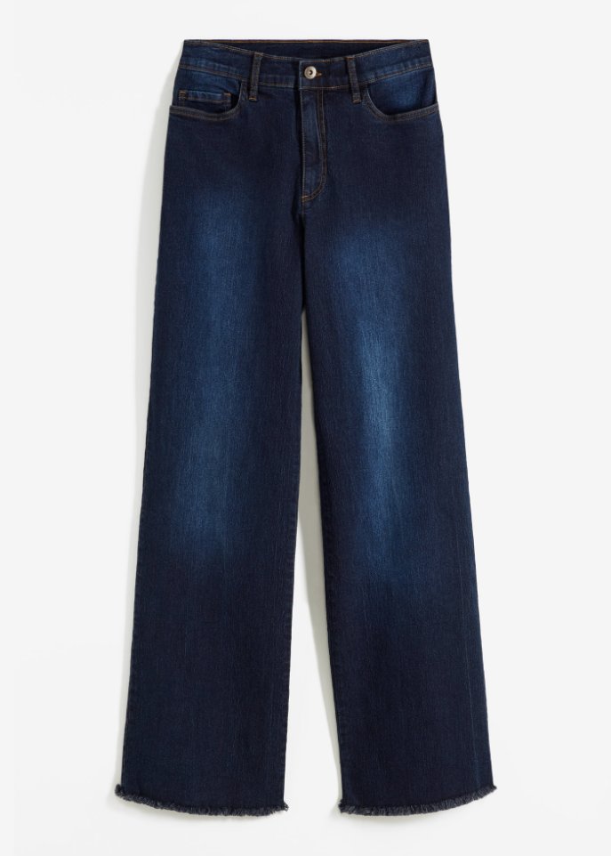 Marlene-Jeans  in blau von vorne - RAINBOW