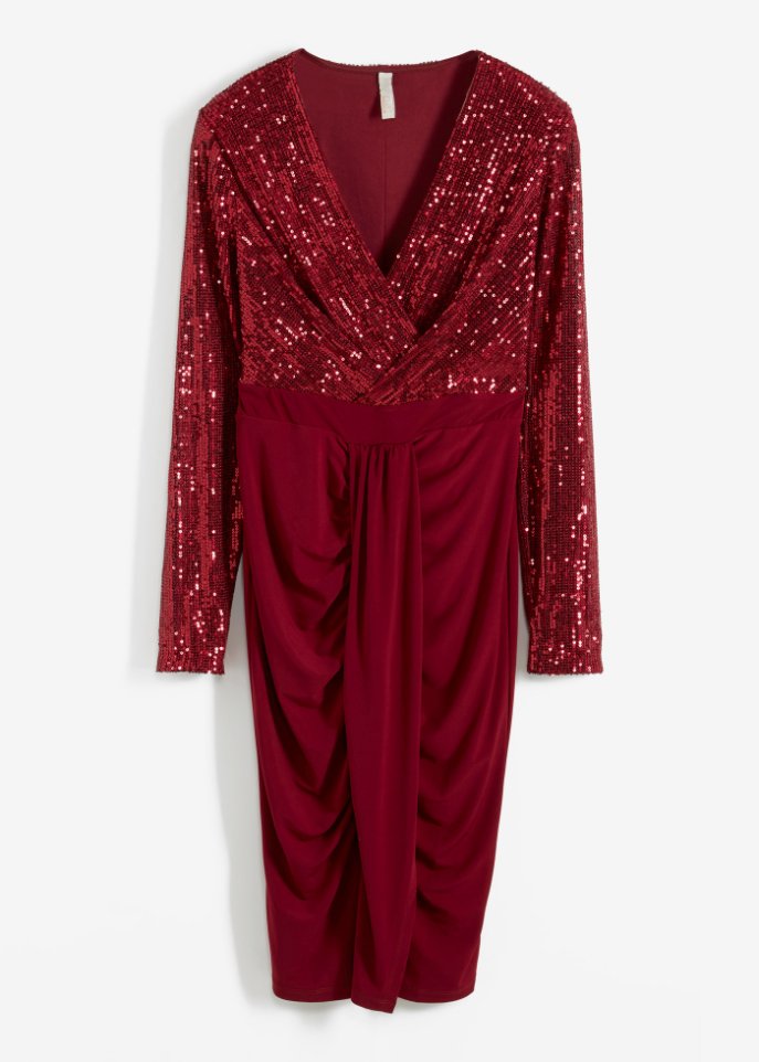 Kleid  in rot von vorne - BODYFLIRT boutique