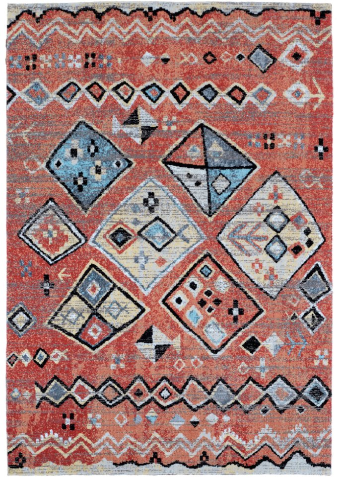 In-und Outdoor Teppich im Ethnostil in orange - bpc living bonprix collection