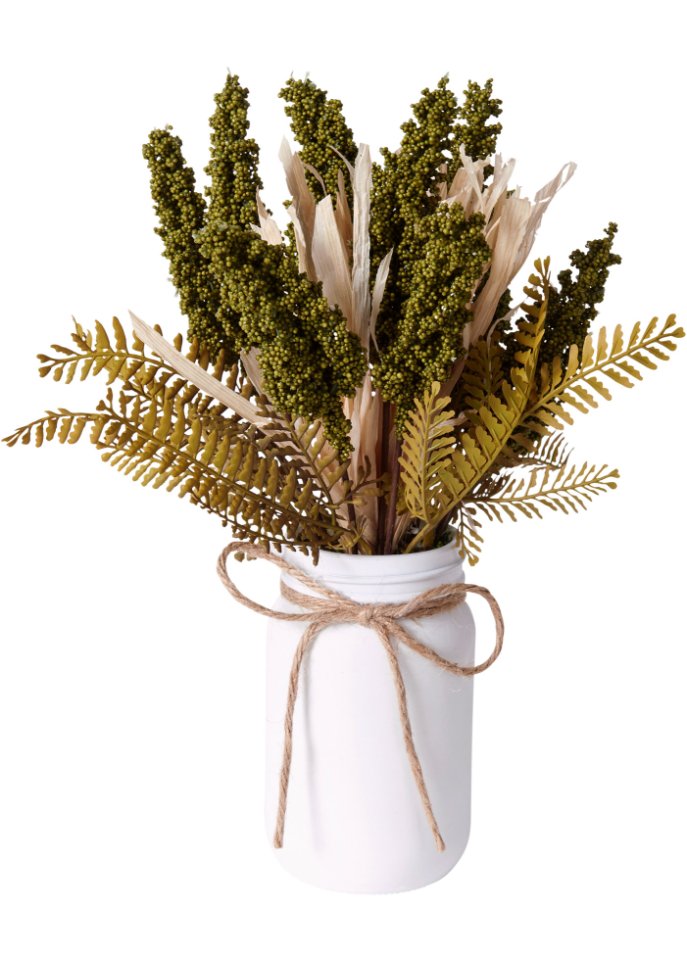 Kunstpflanze Gräser in Vase in grün - bpc living bonprix collection
