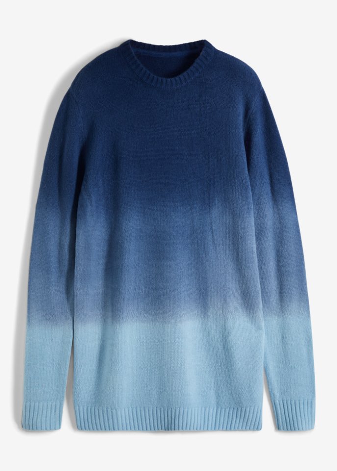 Pullover mit Farbverlauf  in blau von vorne - RAINBOW