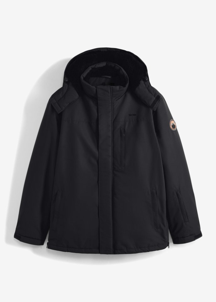Funktions-Jacke mit Komfortschnitt in schwarz von vorne - bpc bonprix collection