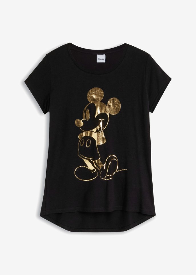 Trendiges Disney-Shirt mit Mickey Mouse Print - schwarz