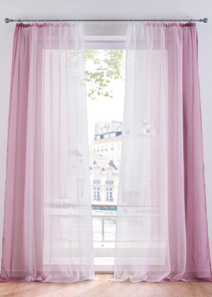 Farblicher Hingucker für Dein Fenster mit diesem Gardinenschal