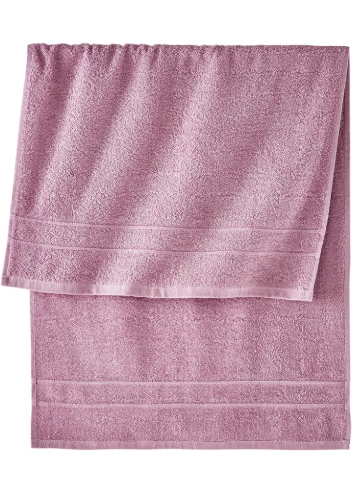 Handtuch Set in weicher Qualität (4-tlg. Set) in rosa - bpc living bonprix collection