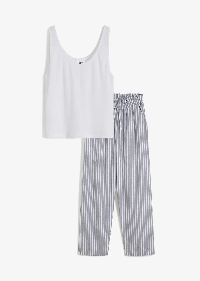 Suzy & Me Damen-Pyjama Mit Hohem Baumwollanteil – Bequemer Lounge-Schlafanzug Mit Flamingo- Oder Schmetterlingsdruck