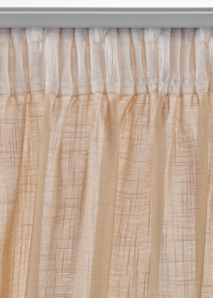 Vorhang mit eingearbeiteten | nachhaltigem Polyester bonprix