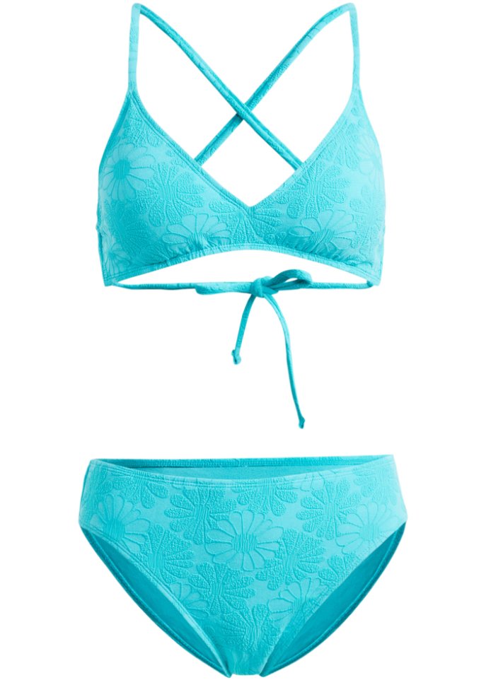 Bustier Bikini (2-tlg.Set) in blau von vorne - RAINBOW