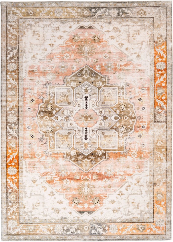 Teppich mit Orientmusterung in Vintageoptik in beige - bpc living bonprix collection