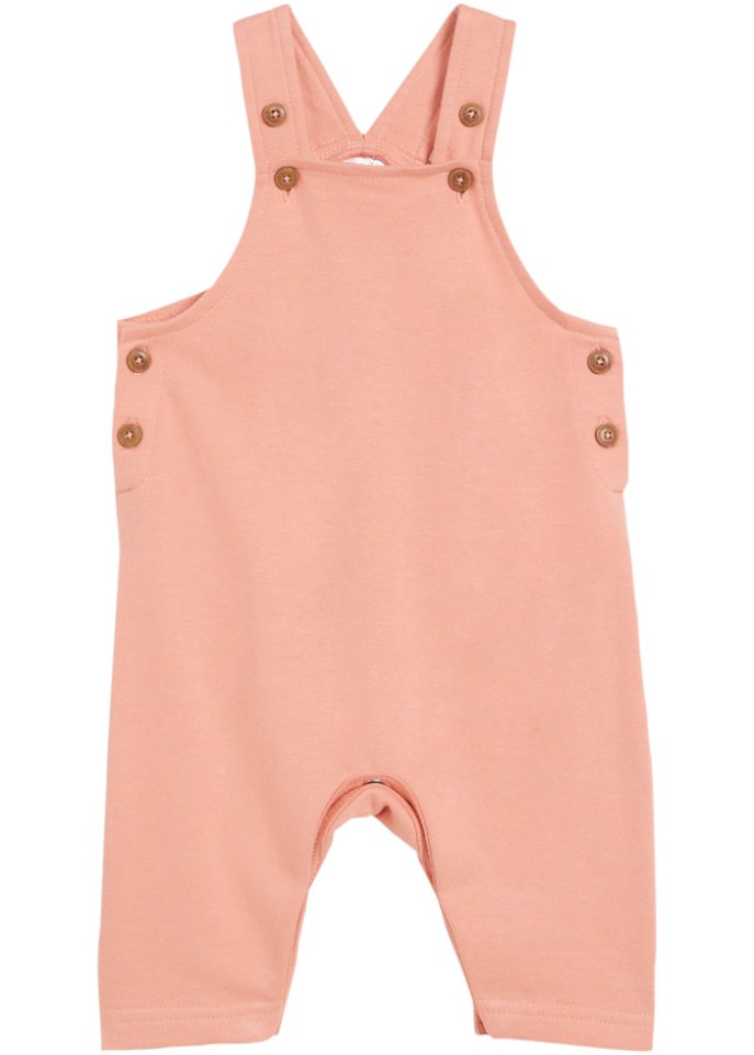 Baby Sweatlatzhose aus Bio-Baumwolle  in rosa von vorne - bpc bonprix collection