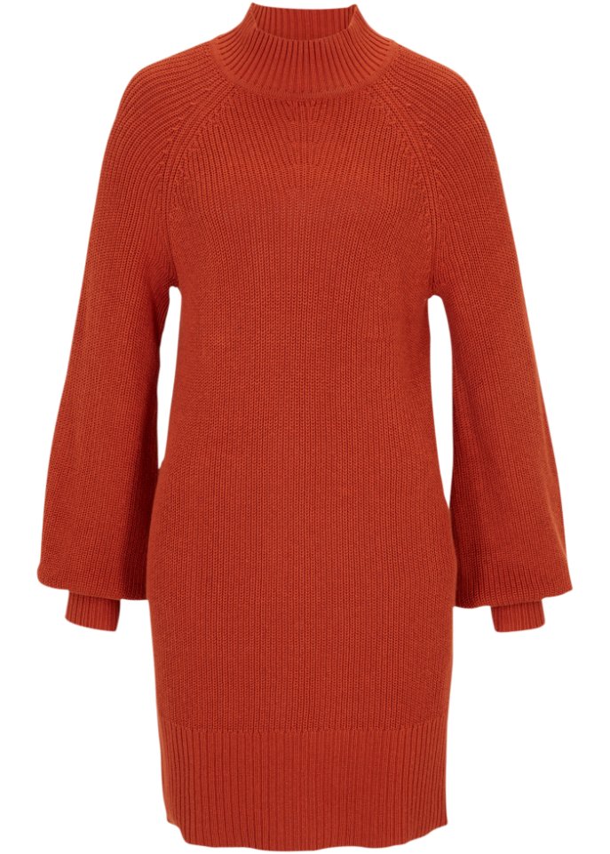 Pullover-Kleid in orange von vorne - bpc selection