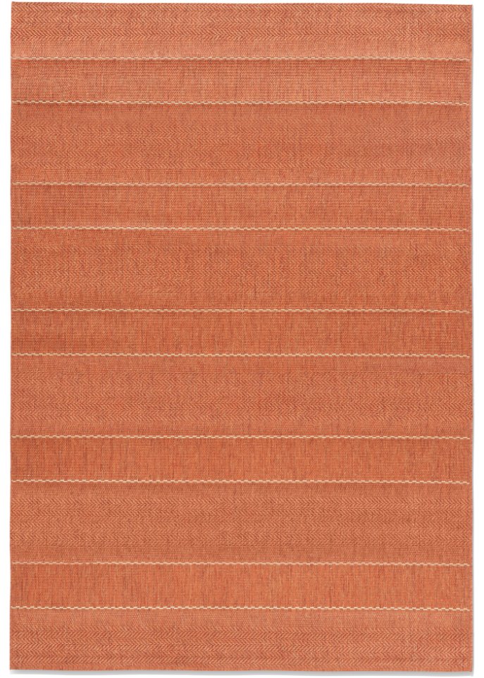In- und Outdoor Teppich mit dezenten Streifen in orange - bpc living bonprix collection