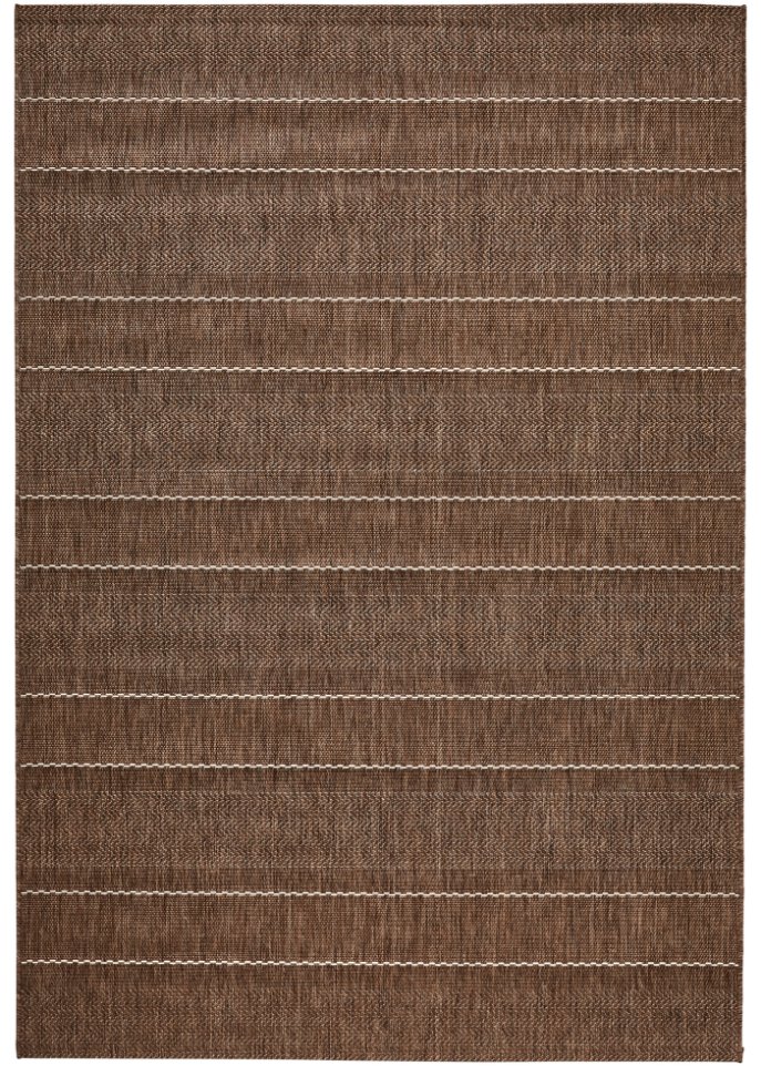 In- und Outdoor Teppich mit dezenten Streifen in braun - bpc living bonprix collection