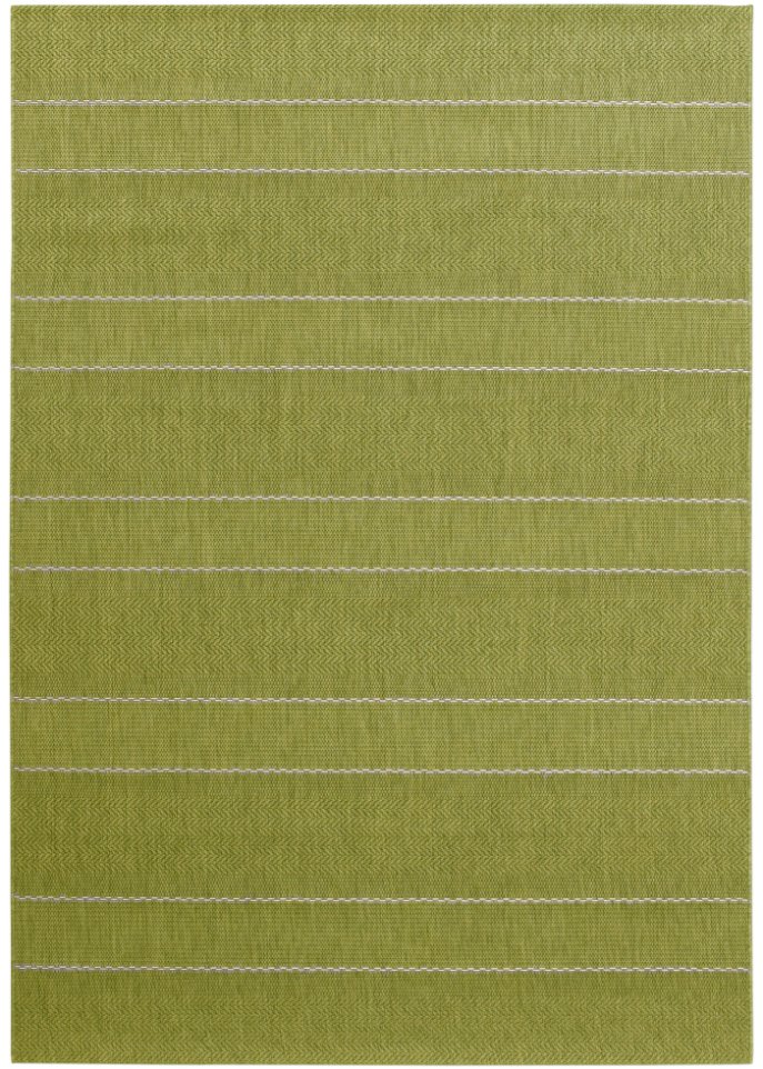 In- und Outdoor Teppich mit dezenten Streifen in grün - bpc living bonprix collection