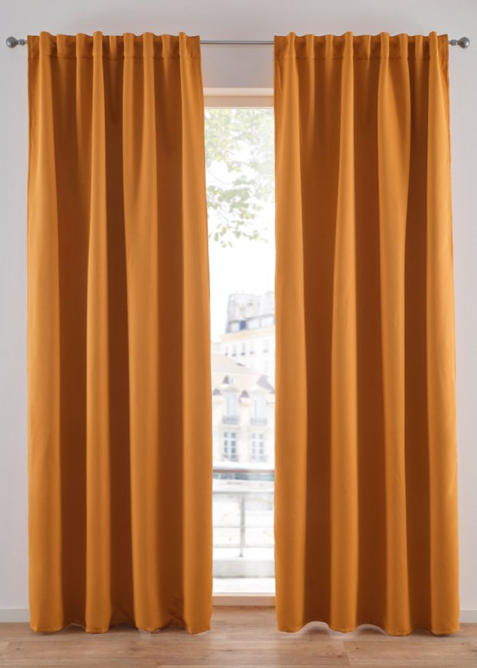 Schallisolierender Vorhang (1er Pack) in orange - bpc living bonprix collection