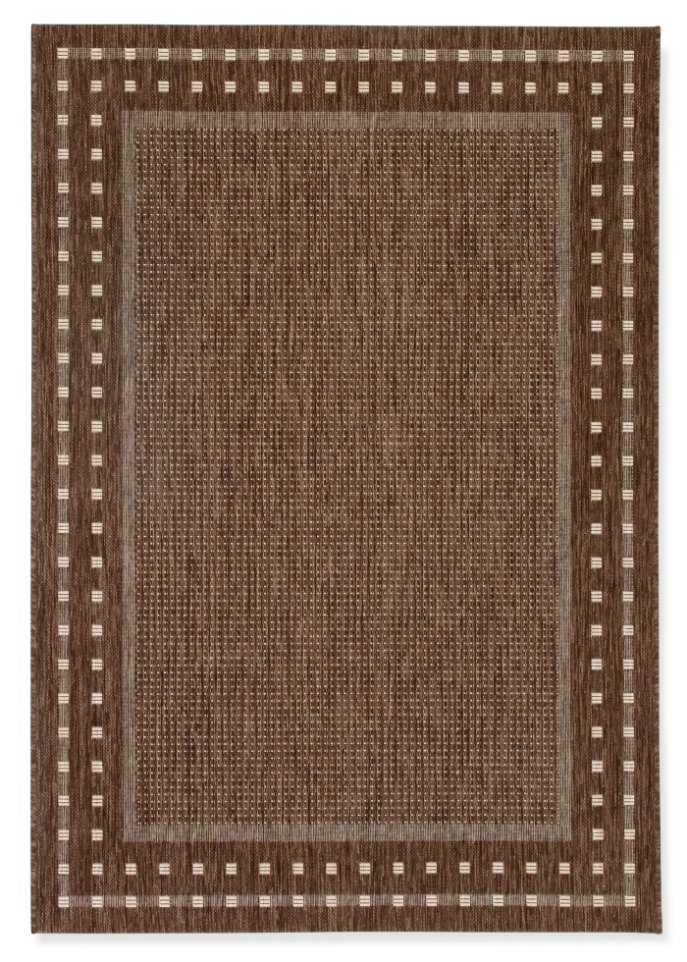In- und Outdoor Teppich mit umlaufender Bordüre in braun - bpc living bonprix collection