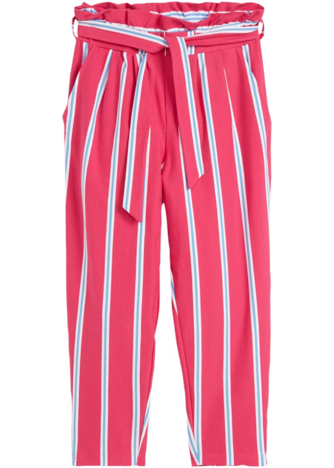 Mädchen Jerseyhose mit Bio-Baumwolle in pink von vorne - bpc bonprix collection