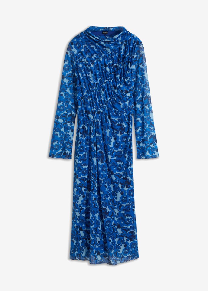 Kleid in blau von vorne - BODYFLIRT