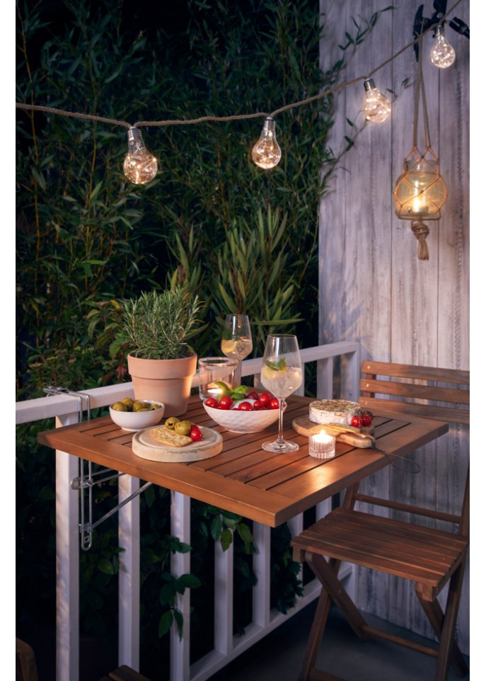 Gartentisch zum Einhängen in beige von vorne - bpc living bonprix collection