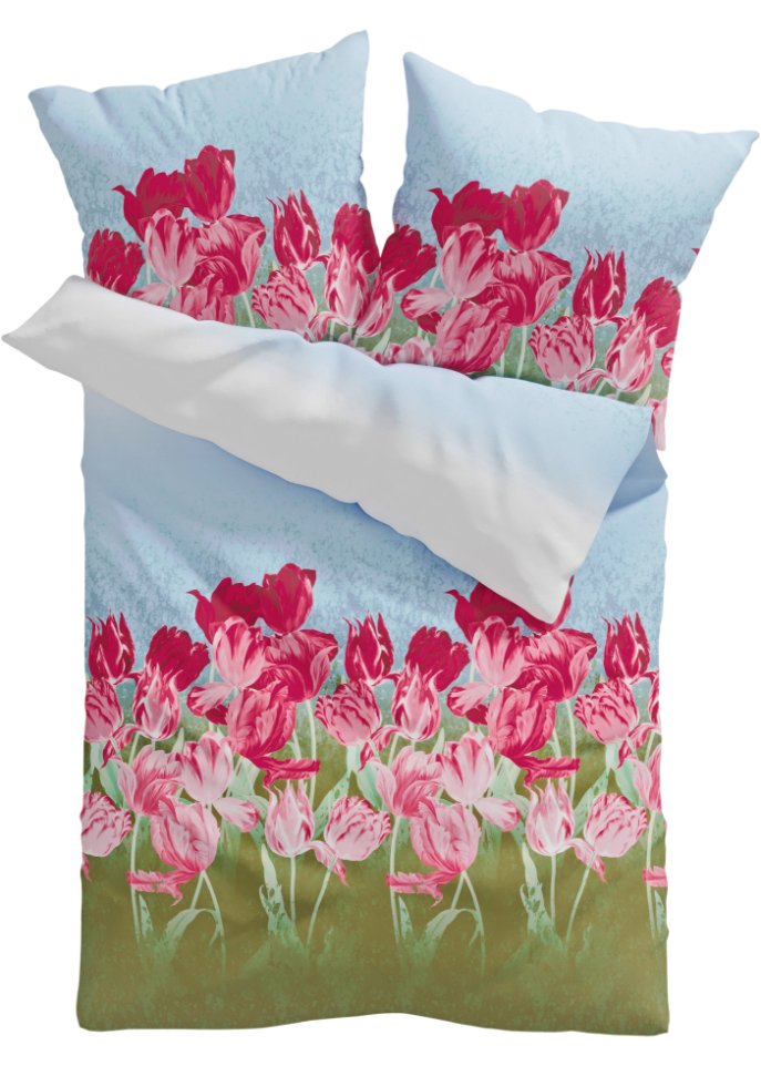 Bettwäsche mit Tulpen in bunt - bpc living bonprix collection