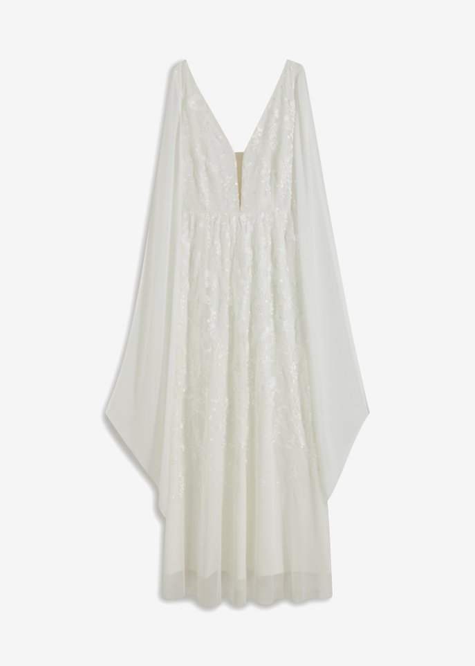 Brautkleid in weiß von vorne - BODYFLIRT boutique