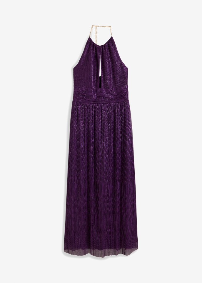 Abendkleid in lila von vorne - BODYFLIRT boutique