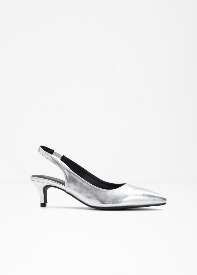 Sling Pumps in silber - bpc selection
