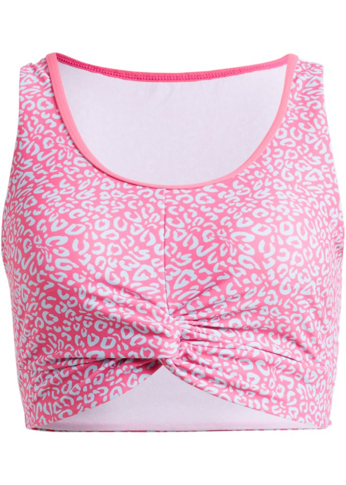Bustier Bikini Oberteil in pink von vorne - bpc bonprix collection