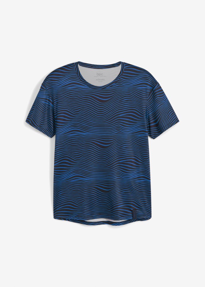 Funktions-T-Shirt  in blau von vorne - bpc bonprix collection