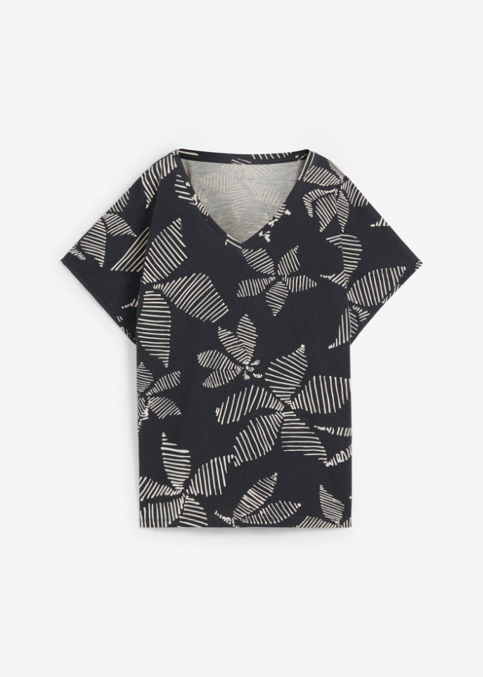 Shirt-Tunika in schwarz von vorne - bpc selection