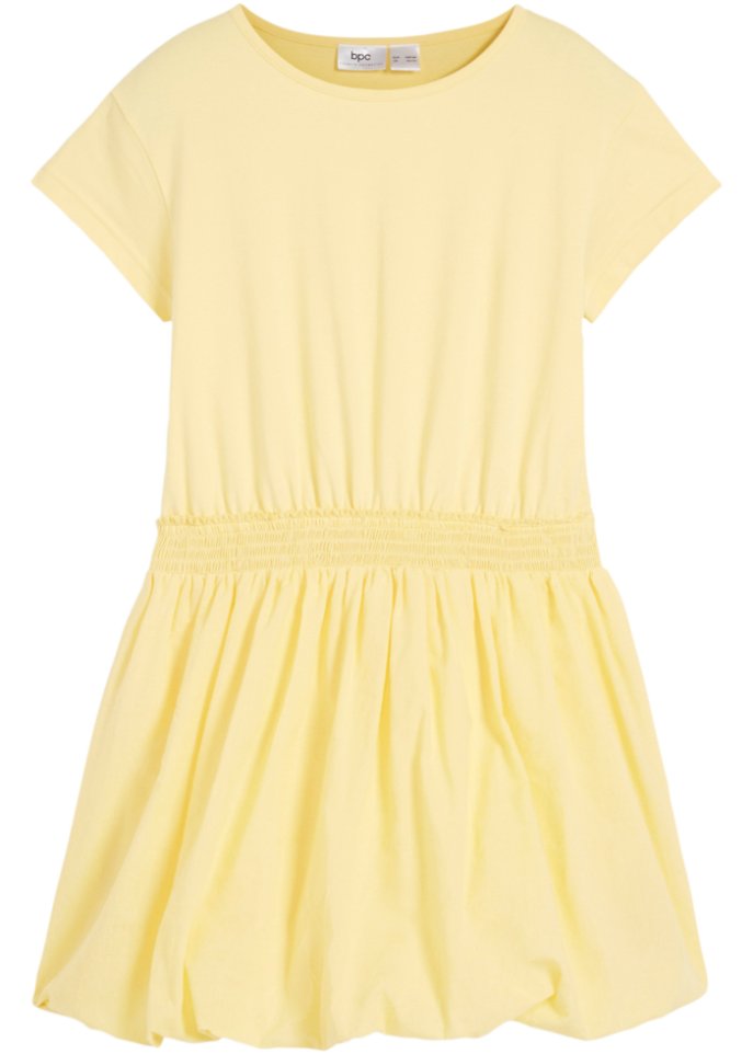 Mädchen Kleid mit Ballonrock in gelb von vorne - bpc bonprix collection