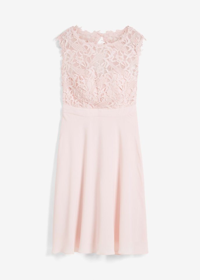 Kleid mit Spitze in rosa von vorne - bpc selection